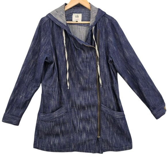 CAbi‎ Womens M Adventure Anorak Denim Hooded Jacket - Picture 2 of 9